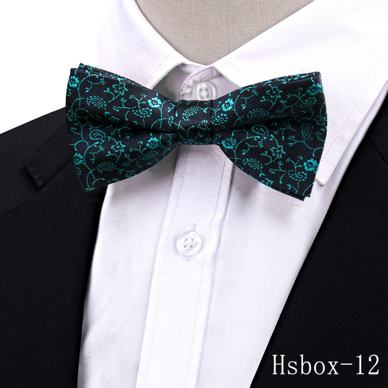 Παπιγιόν Cashew-Style, Διπλό Στρώμα, Φλοράλ Jacquard Πολυεστέρας, Unisex Αξεσουάρ Γάμου