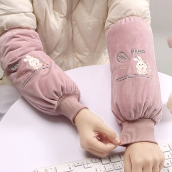 Dulji zaštitni rukavi za kuhinju i posao — tkanina, tisak, odrasla osoba, proljeće