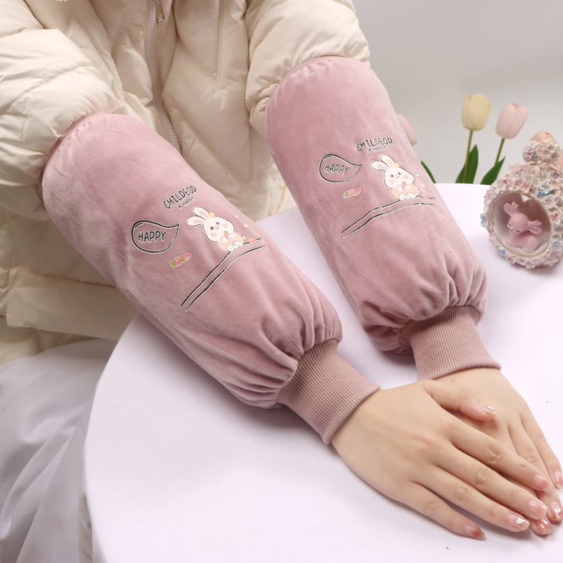 Dulji zaštitni rukavi za kuhinju i posao — tkanina, tisak, odrasla osoba, proljeće