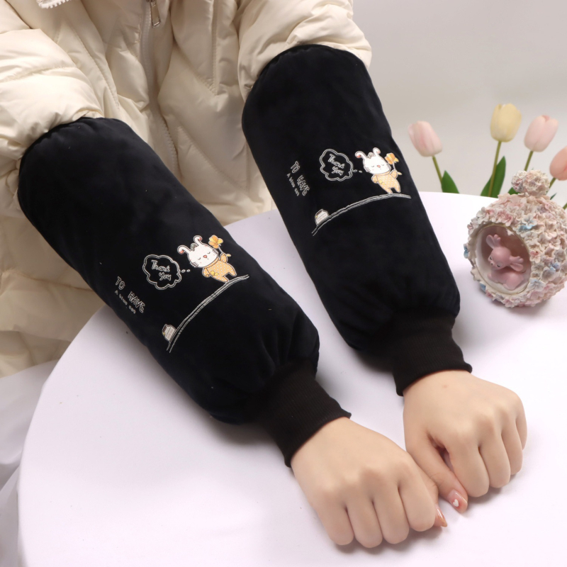 Dulji zaštitni rukavi za kuhinju i posao — tkanina, tisak, odrasla osoba, proljeće