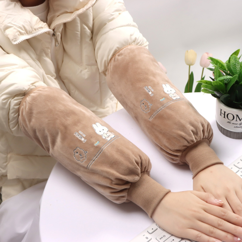 Dulji zaštitni rukavi za kuhinju i posao — tkanina, tisak, odrasla osoba, proljeće