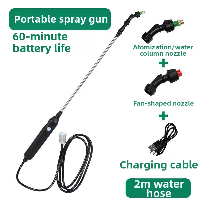 Pulverizator electric – set cu trei piese, brand PUTE, material din rășină, pentru grădinărit de uz casnic.