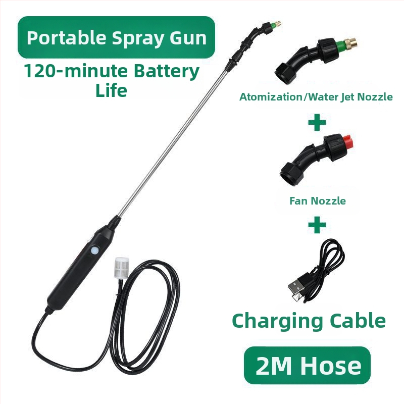 Pulverizator electric – set cu trei piese, brand PUTE, material din rășină, pentru grădinărit de uz casnic.