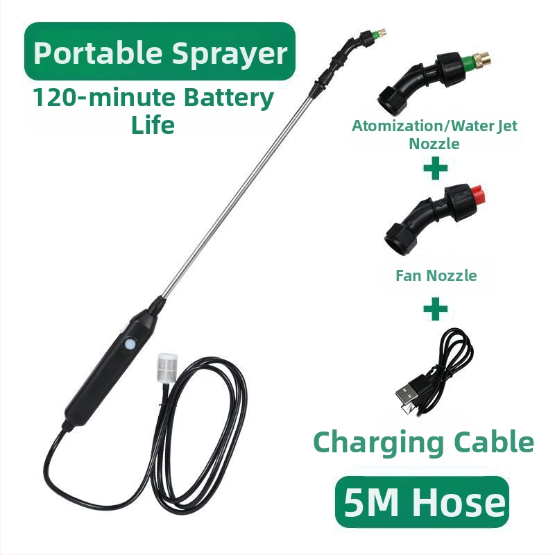 Pulverizator electric – set cu trei piese, brand PUTE, material din rășină, pentru grădinărit de uz casnic.