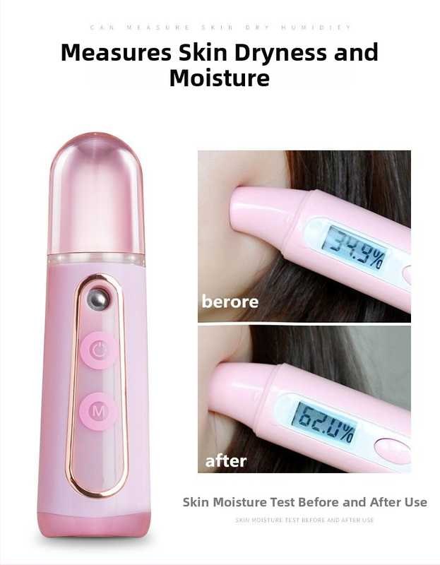 Ръчен овлажнител за лице с USB заряд, нано студена мъгла, модел 903/903A/901, 1 степен, вградена батерия 1000–1200 mAh, изход на мъгла до 10 s