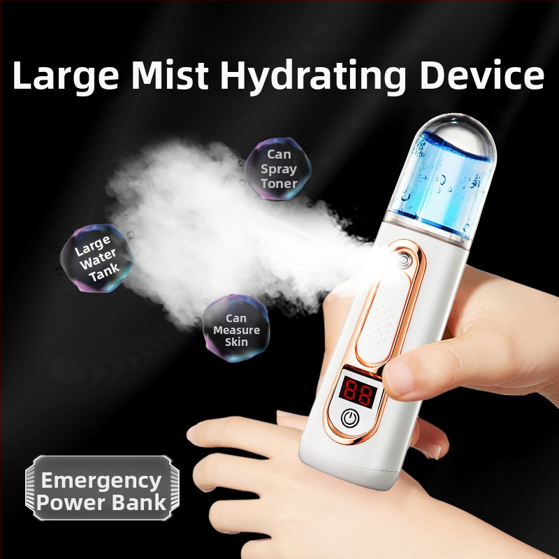 Ръчен овлажнител за лице с USB заряд, нано студена мъгла, модел 903/903A/901, 1 степен, вградена батерия 1000–1200 mAh, изход на мъгла до 10 s
