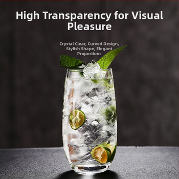 Colin Cup koktailový pohár – Nordic štýl, sklo, kapacita 301–400 ml, tlačené logo