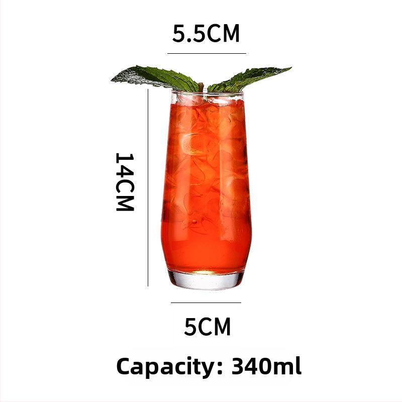 Colin Cup koktailový pohár – Nordic štýl, sklo, kapacita 301–400 ml, tlačené logo