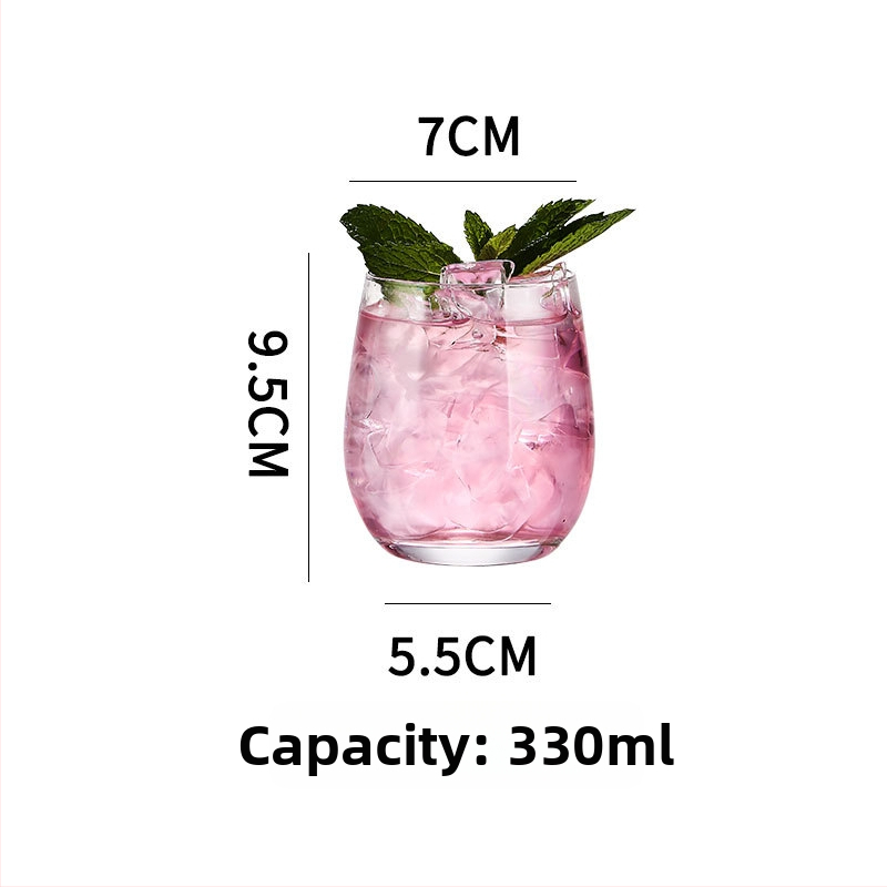 Colin Cup koktailový pohár – Nordic štýl, sklo, kapacita 301–400 ml, tlačené logo