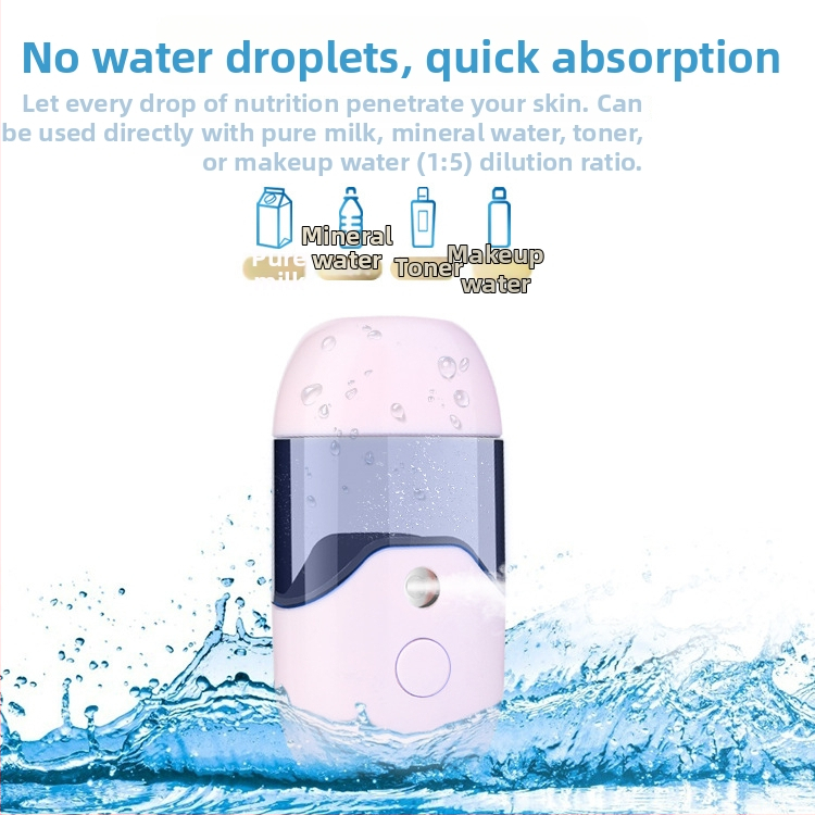 USB зареждан преносим овлажнител за лице и очи, модел MSB1920, студено пръскане, време на пръскане 121–180 сек, вградена батерия 100–300 mAh