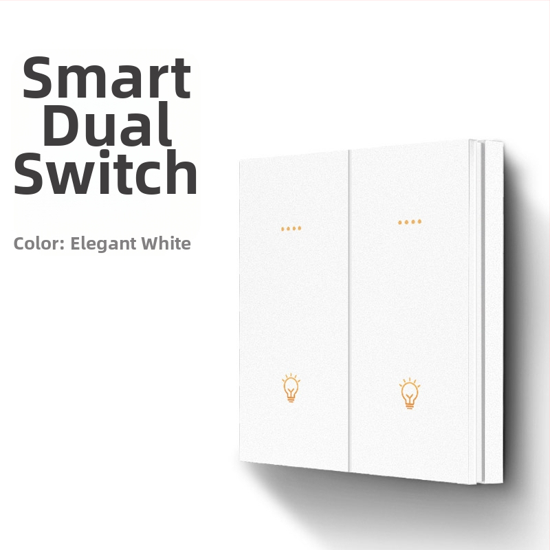 FRFOX chytrý spínač s Bluetooth Mesh 2.0, dvojité ovládanie, 110-220V AC, 10A