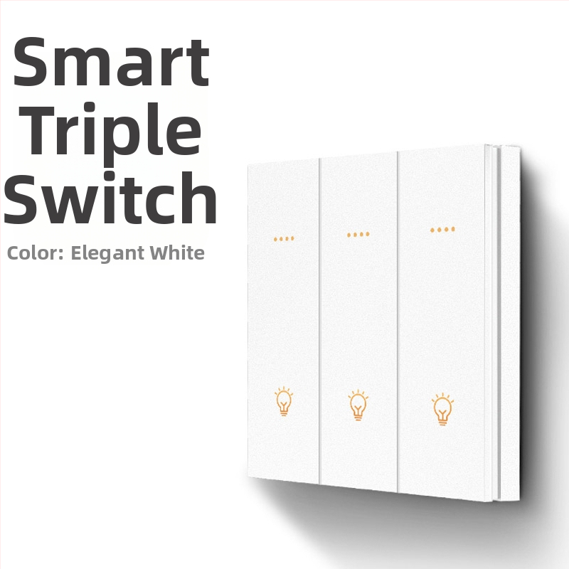 FRFOX chytrý spínač s Bluetooth Mesh 2.0, dvojité ovládanie, 110-220V AC, 10A