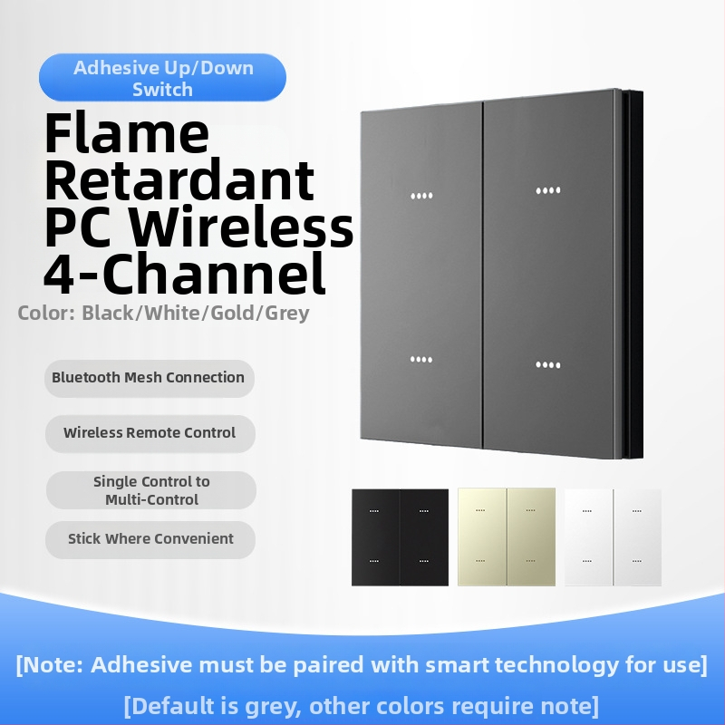 FRFOX chytrý spínač s Bluetooth Mesh 2.0, dvojité ovládanie, 110-220V AC, 10A