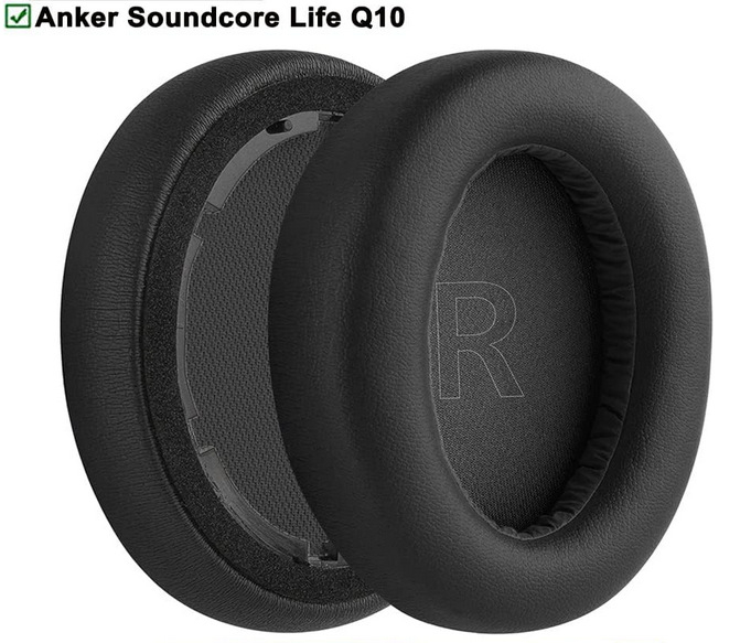Θήκη από συνθετικό δέρμα για ακουστικά Anker Soundcore Life Q10/Q20/Q30/Q35 — συνθετικό δέρμα; συμβατό με μοντέλα Anker; προσαρμοσμένο ανά δείγμα