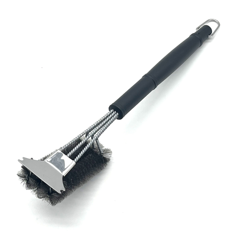 Četka za roštilj s čeličnim vlaknima, PP drška, pakiranje 50 kom