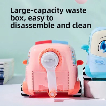 Ostrúkač ceruziek – dizajn kresleného autobusu, ručné ovládanie, nastaviteľná hrúbka grafitu, model 1502, plast