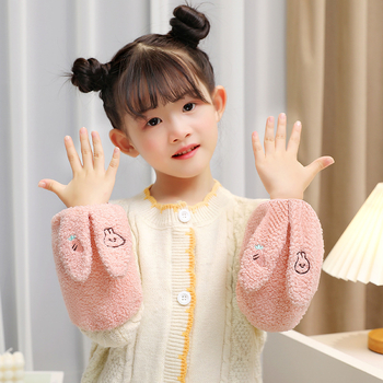 Dječje zimske navlake za ruke, protiv prljavštine, karikatura uzorak, izvezeni, ojačane