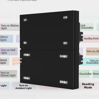 Zigbee Inteligentný Panel Prepínača s Offline Hlasovým Ovládaním, Osemtlačidkové Scény, Bezdrôtové Diaľkové Ovládanie cez Mobilný Telefón, 100–240V AC, 10A, 86×86 mm, PC Panel