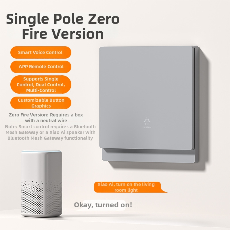 T10 πάνελ έξυπνου διακόπτη – πολυπολικές διαμορφώσεις 1–4 πόλων, φορτίο 0–500W, τάση 110–240V, έλεγχος με κουμπί/εφαρμογή/φωνή