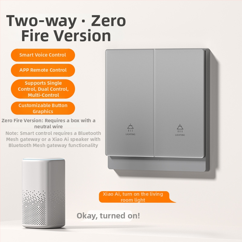 T10 πάνελ έξυπνου διακόπτη – πολυπολικές διαμορφώσεις 1–4 πόλων, φορτίο 0–500W, τάση 110–240V, έλεγχος με κουμπί/εφαρμογή/φωνή