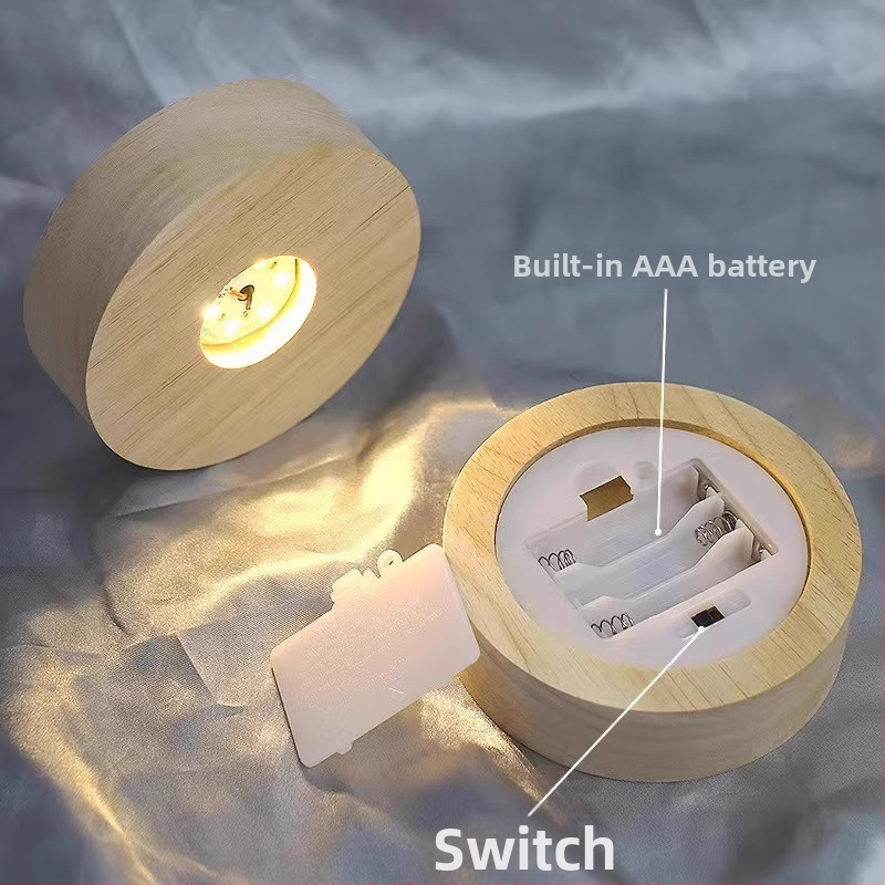 Svetelná silikónová podložka pod pohár – guľatý tvar, jednofarebný vzor, moderný minimalistický štýl, prémiová kvalita, bez napájania