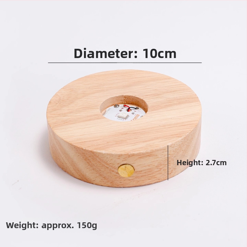 Svetelná silikónová podložka pod pohár – guľatý tvar, jednofarebný vzor, moderný minimalistický štýl, prémiová kvalita, bez napájania