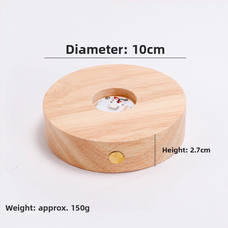 Svetelná silikónová podložka pod pohár – guľatý tvar, jednofarebný vzor, moderný minimalistický štýl, prémiová kvalita, bez napájania