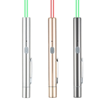 Metalni laserski pokazivač s USB punjenjem, otisak logotipa, prilagođavanje i licenca privatne marke; pogodan za sand-table prezentacije, konferencije, vođenje tura i izložbene dvorane