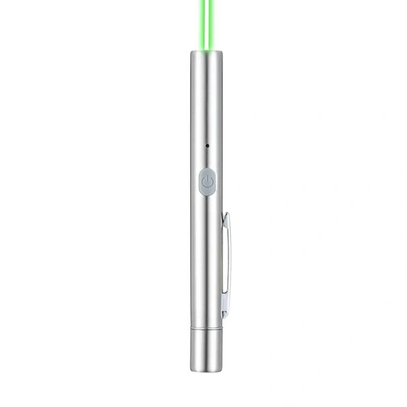 Metalni laserski pokazivač s USB punjenjem, otisak logotipa, prilagođavanje i licenca privatne marke; pogodan za sand-table prezentacije, konferencije, vođenje tura i izložbene dvorane
