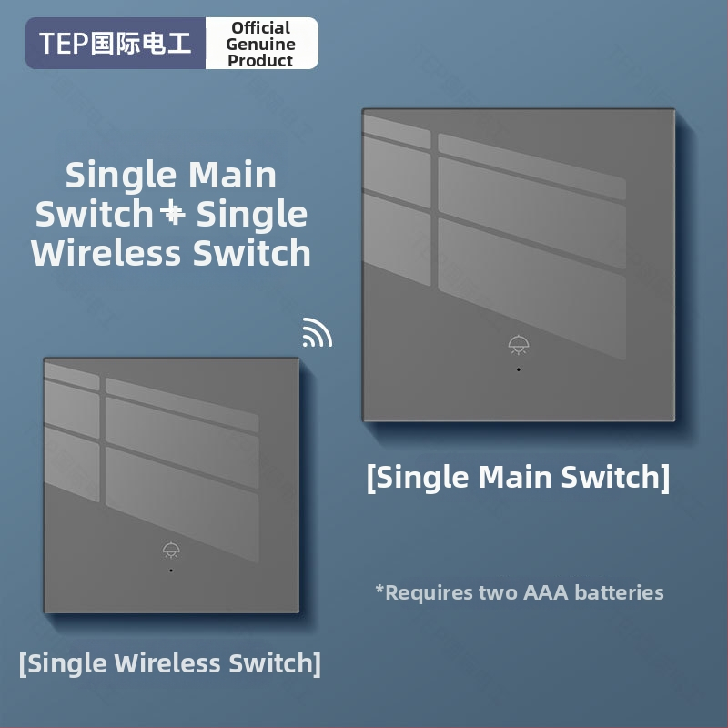 Comutator wireless cu telecomandă pentru uz casnic, montaj cu bandă adezivă, CCC certificat, pentru cameră, scară și subsol