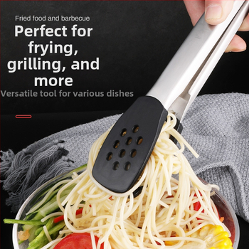 Štipaljke za hranu od nehrđujućeg čelika 304 – višenamjenske, protuklizne, zaštita od opeklina, visoke temperature (304 nehrđajućeg čelika; višenamjenske; protuklizne; zaštita od opeklina; visoke temperature)