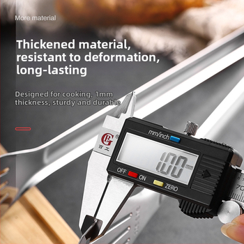 Štipaljke za hranu od nehrđujućeg čelika 304 – višenamjenske, protuklizne, zaštita od opeklina, visoke temperature (304 nehrđajućeg čelika; višenamjenske; protuklizne; zaštita od opeklina; visoke temperature)