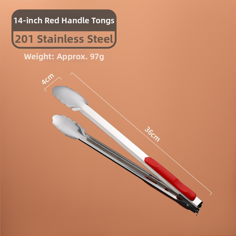 Štipaljke za hranu od nehrđujućeg čelika 304 – višenamjenske, protuklizne, zaštita od opeklina, visoke temperature (304 nehrđajućeg čelika; višenamjenske; protuklizne; zaštita od opeklina; visoke temperature)