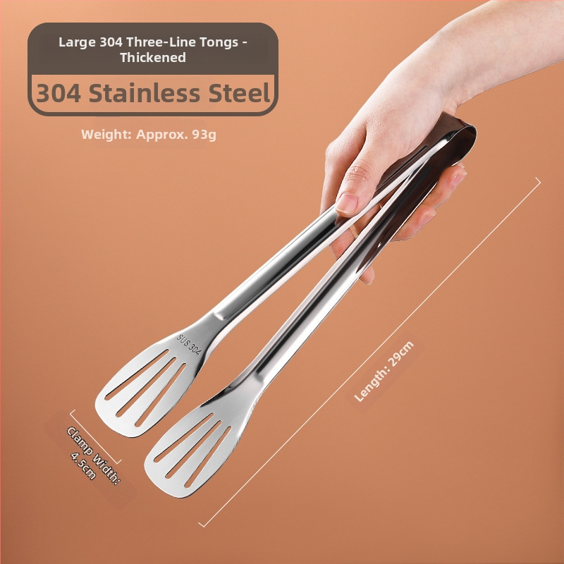 Štipaljke za hranu od nehrđujućeg čelika 304 – višenamjenske, protuklizne, zaštita od opeklina, visoke temperature (304 nehrđajućeg čelika; višenamjenske; protuklizne; zaštita od opeklina; visoke temperature)