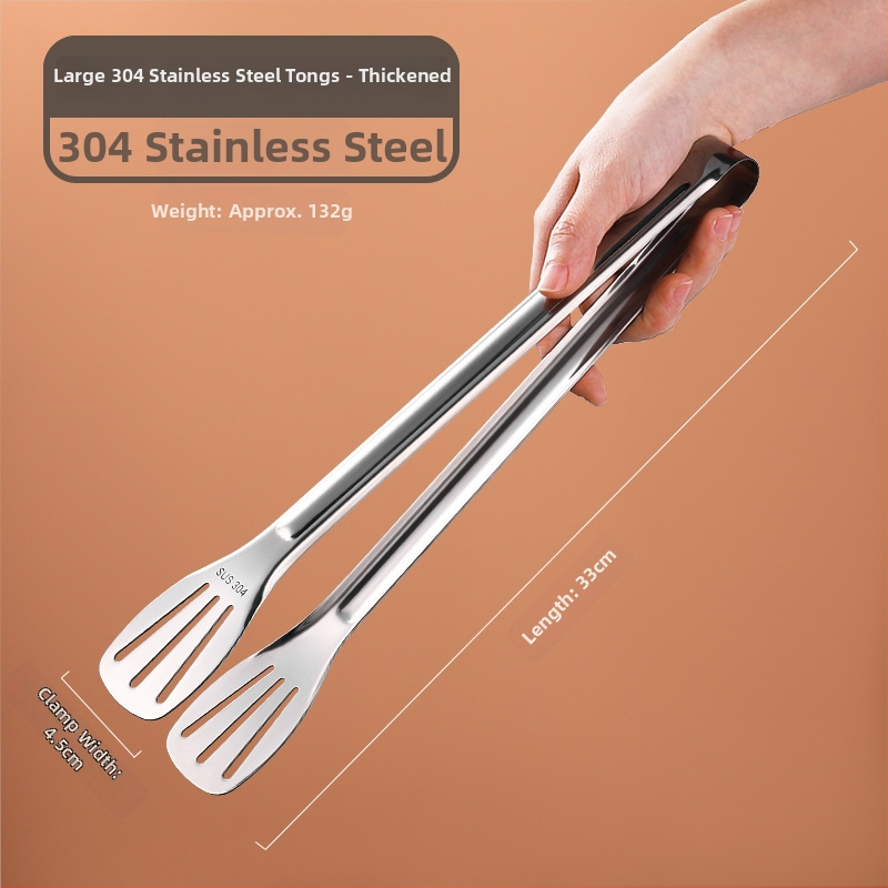 Štipaljke za hranu od nehrđujućeg čelika 304 – višenamjenske, protuklizne, zaštita od opeklina, visoke temperature (304 nehrđajućeg čelika; višenamjenske; protuklizne; zaštita od opeklina; visoke temperature)