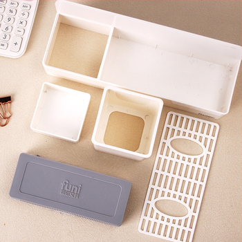 Funi magnetska kutija za olovke za bijelu ploču, kvadratni plastični držač kredom