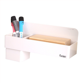 Funi magnetska kutija za olovke za bijelu ploču, kvadratni plastični držač kredom