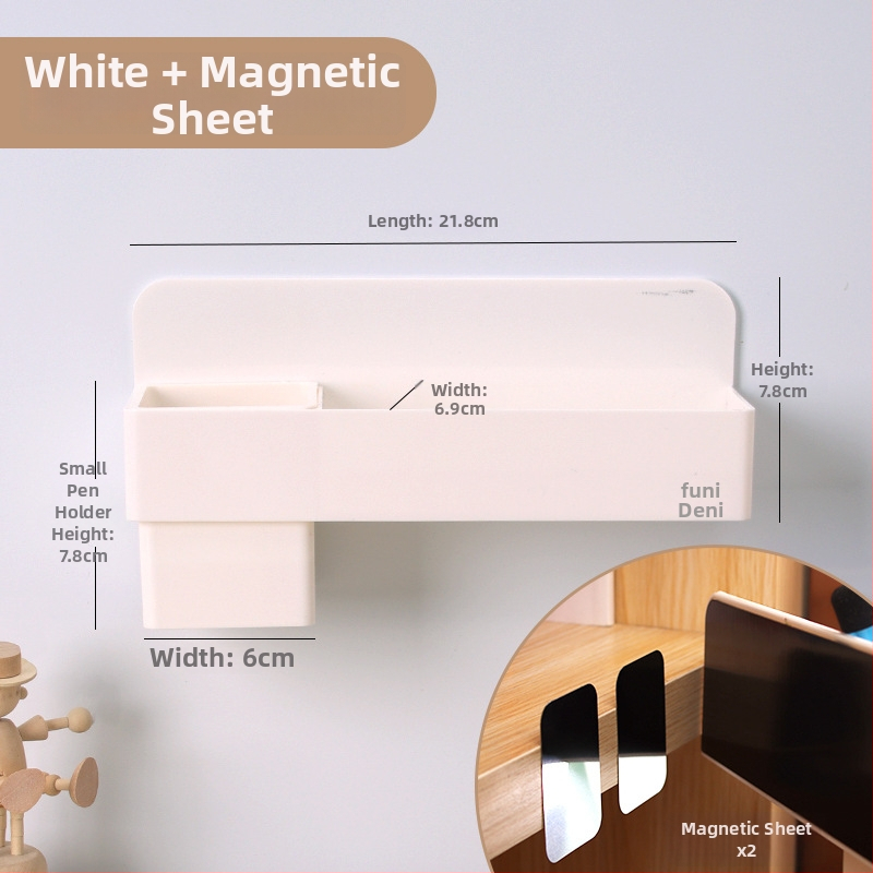 Funi magnetska kutija za olovke za bijelu ploču, kvadratni plastični držač kredom