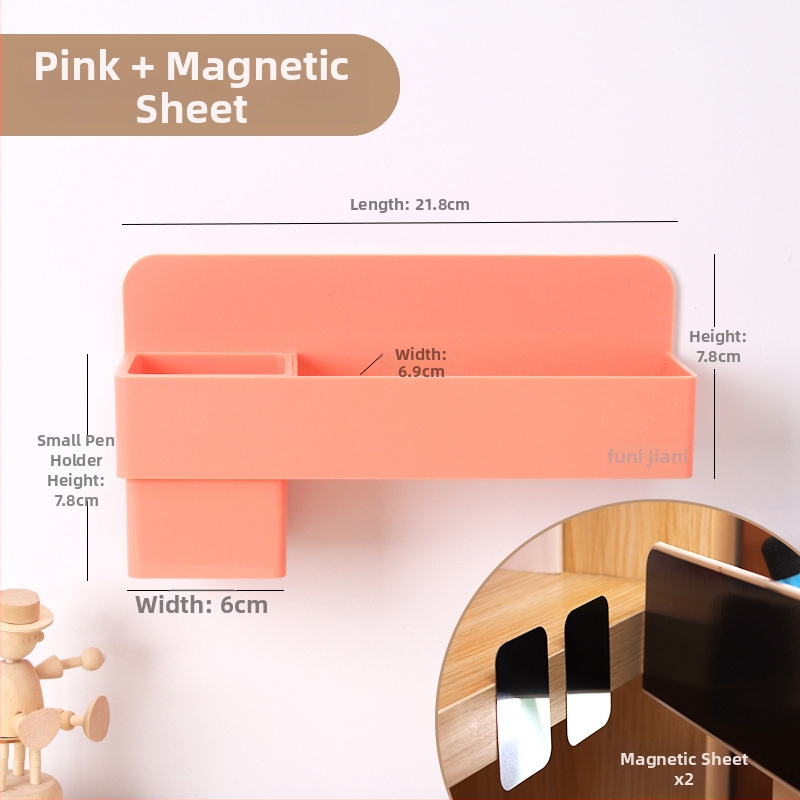Funi magnetska kutija za olovke za bijelu ploču, kvadratni plastični držač kredom