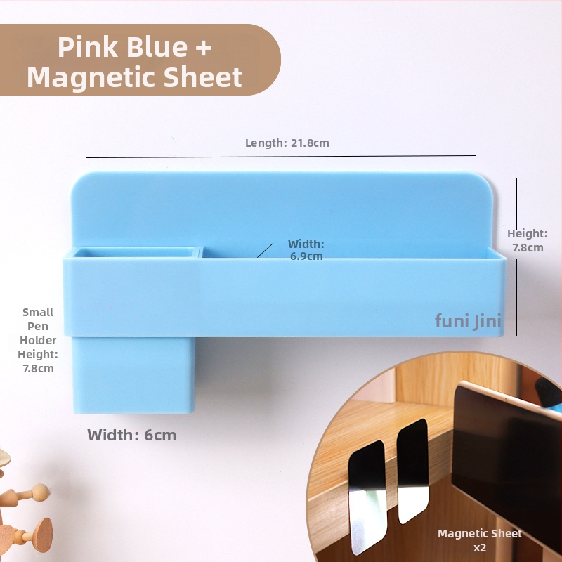 Funi magnetska kutija za olovke za bijelu ploču, kvadratni plastični držač kredom
