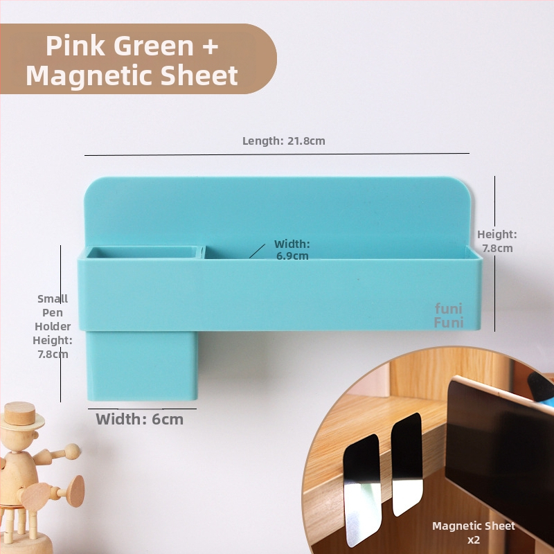 Funi magnetska kutija za olovke za bijelu ploču, kvadratni plastični držač kredom