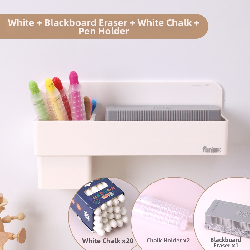 Funi magnetska kutija za olovke za bijelu ploču, kvadratni plastični držač kredom
