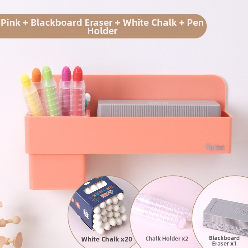 Funi magnetska kutija za olovke za bijelu ploču, kvadratni plastični držač kredom