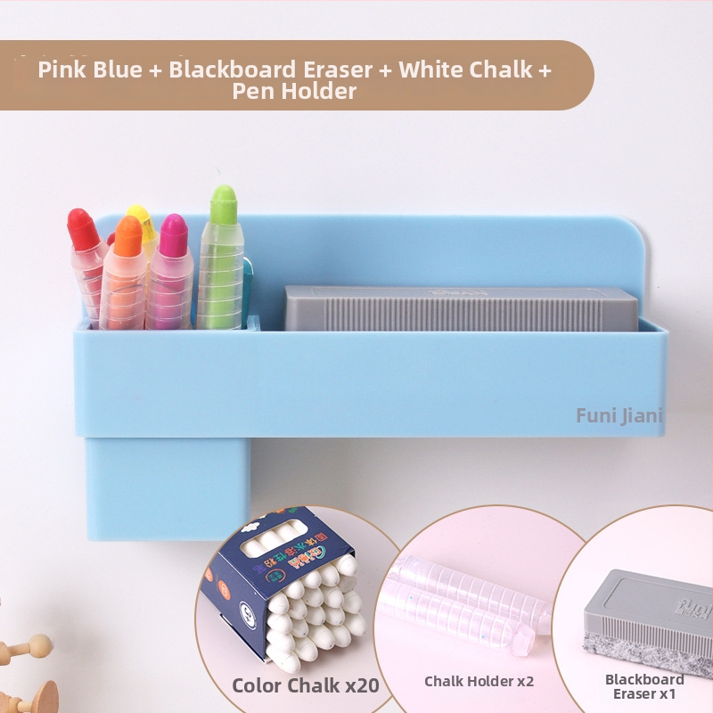 Funi magnetska kutija za olovke za bijelu ploču, kvadratni plastični držač kredom