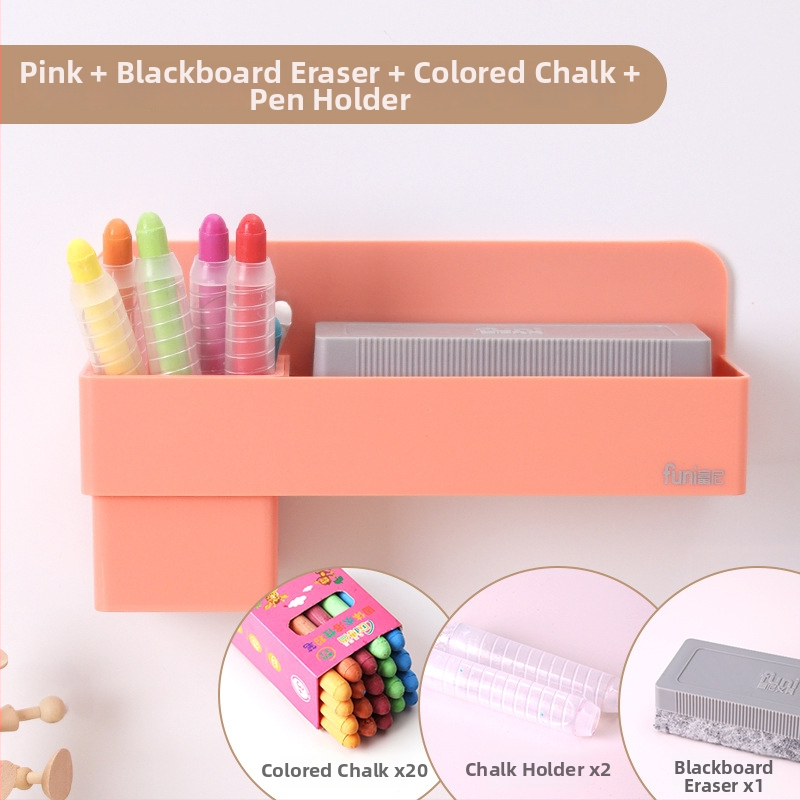 Funi magnetska kutija za olovke za bijelu ploču, kvadratni plastični držač kredom