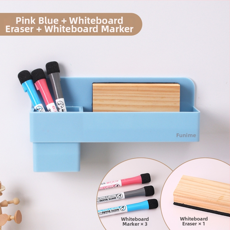 Funi magnetska kutija za olovke za bijelu ploču, kvadratni plastični držač kredom