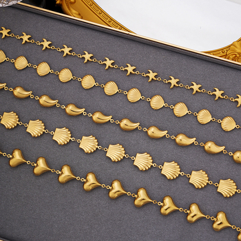 Ogrlica od titan čelika, elektroplakiiranje, kapljasti oblik, O-oblik lanac, privjesak od nehrđajućeg čelika