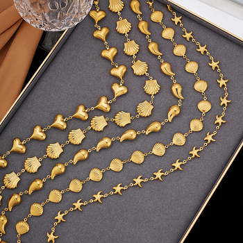 Ogrlica od titan čelika, elektroplakiiranje, kapljasti oblik, O-oblik lanac, privjesak od nehrđajućeg čelika