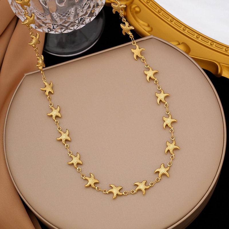 Ogrlica od titan čelika, elektroplakiiranje, kapljasti oblik, O-oblik lanac, privjesak od nehrđajućeg čelika