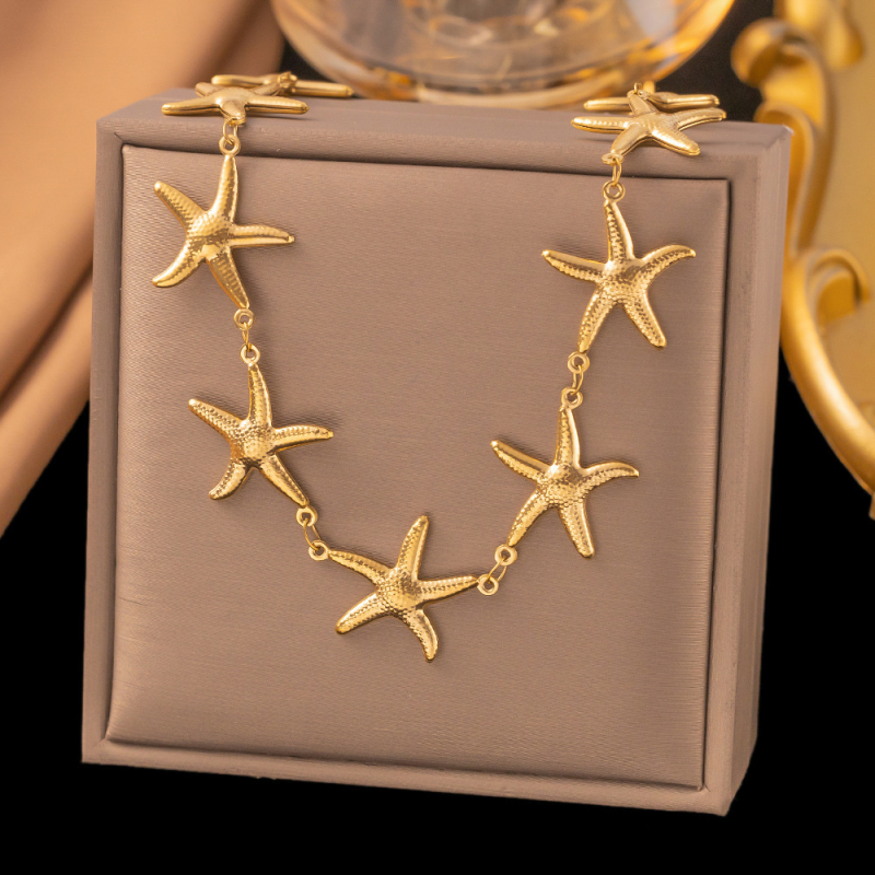 Ogrlica od titan čelika, elektroplakiiranje, kapljasti oblik, O-oblik lanac, privjesak od nehrđajućeg čelika